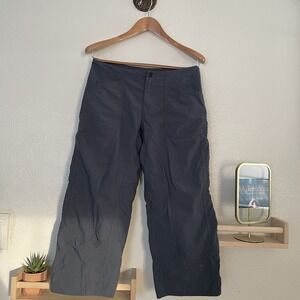 Mountain Hardwear Womens Arroyo Cropped Capri Pants Outdoor 8 Charcoal Gray